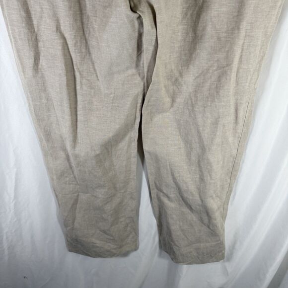 Cubavera Linen Blend Pants Men's 44x32 Beige Pockets Button Zip Lightweight - Picture 8 of 8